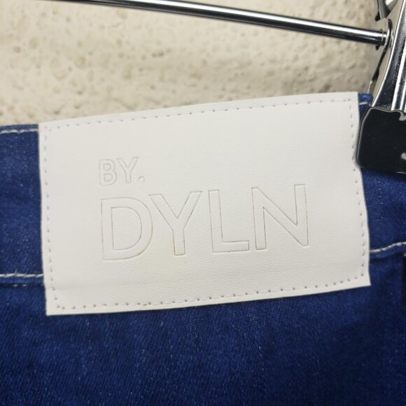 By DYLN Women's Cargo Style Dark Wash "Cooper" Wide-Leg Jeans Sz M (1135) - Picture 6 of 8